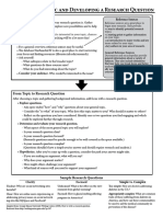 Develop A Research Question PDF