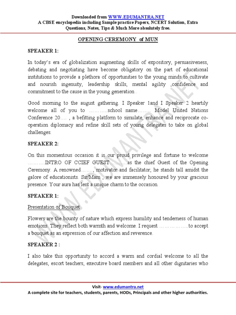 Day 1 Opening Ceremony Anchoring Downloadable Pdf United Nations General Assembly