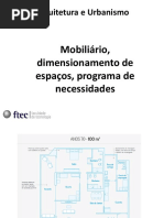 Aula_dimensionamento Dos Espaços, Mobiliário, Programa de Necessidad