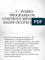 NR7 Programa de Controle Médico e Saúde Ocupacional