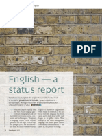 English A Status Report