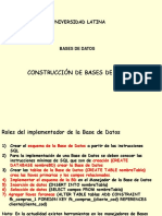 Construcción de Bases de Datos: Universidad Latina