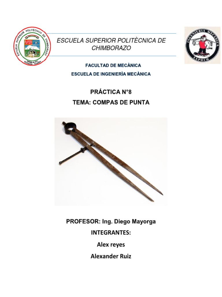 Uso y Tipos de Compás de Puntas | PDF | Dibujo | Calibre
