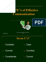 The 7C’s of Effective Communication