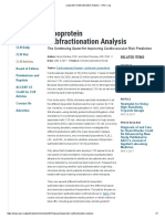 Lipoprotein Subfractionation Analysis - AACC