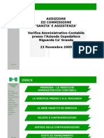 AUDIZIONE DOTT. CANNATELLI III COMMISSIONE 23.11.2009 (SLIDES)