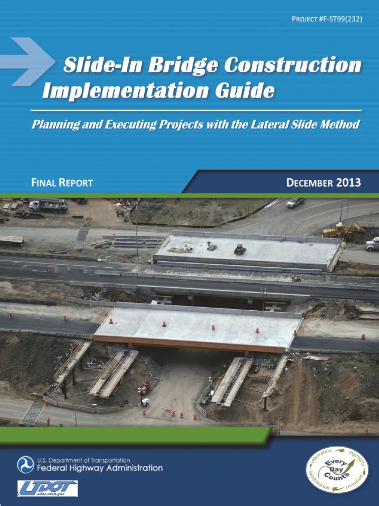 Slide-In Bridge Construction Guide | PDF | Traffic | Highway