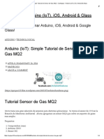 Arduino (IoT) - Simple Tutorial de Sensor de Gas MQ2 - Santiapps - Arduino (IoT), IOS, Android & Glass