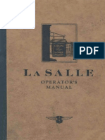 Cadillac La Salle 1927 Manual