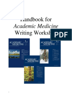 Handbook for Academic Medicine Writing Workshop