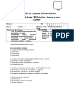 Evaluacion Del Ruiseñor y La Rosa y Otros Cuentos