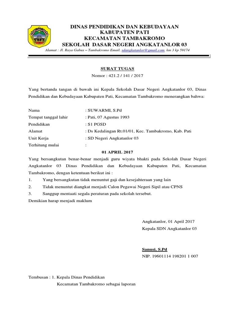 Nomor Surat Dinas Pendidikan Sekolah Dasar - Terkait ...