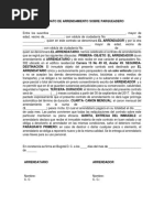 Contrato de Arrendamiento de Espacio de Estacionamiento 