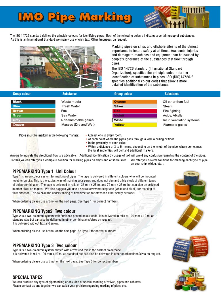 IMO Pipemarking | PDF