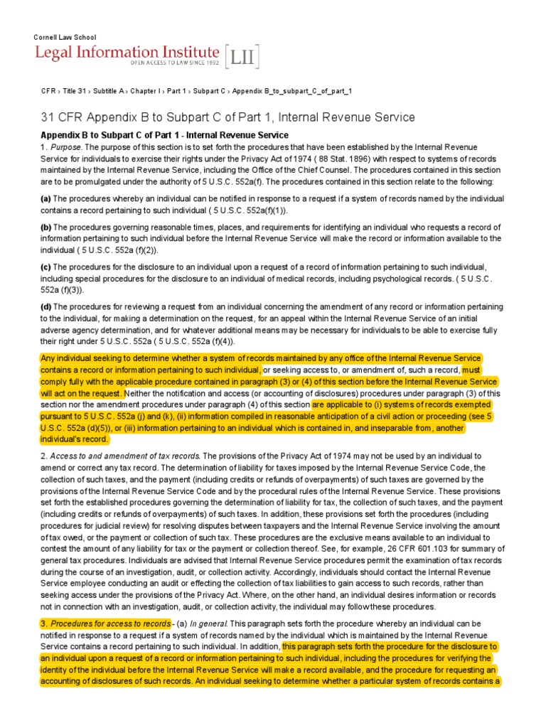 Title 5 Cfr Subpart B 720.204