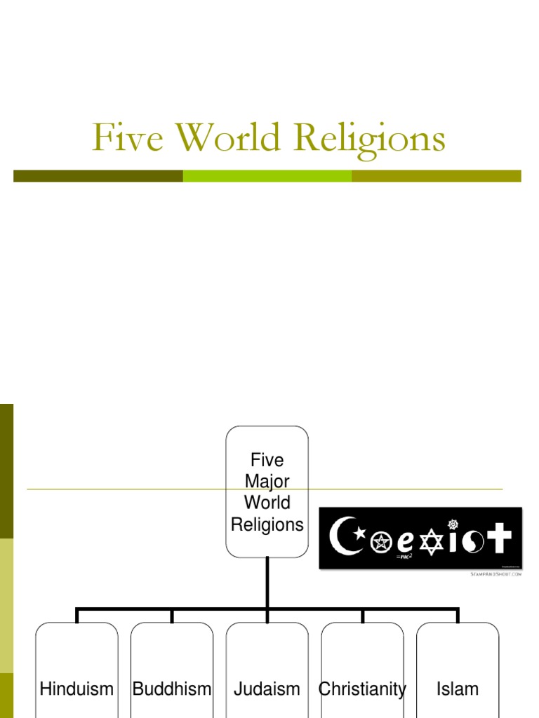 5 Major World Religions Modified | PDF | Noble Eightfold Path | Brahman
