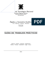 Guías de trabajos prácticos de Álgebra y Geometría Analítica