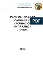 Plan de Vacunacion Antirrabica