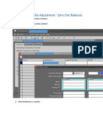 How To Reverse The Adjustment - Zero Out Balances
