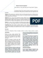 Methods of Protein Precipitation