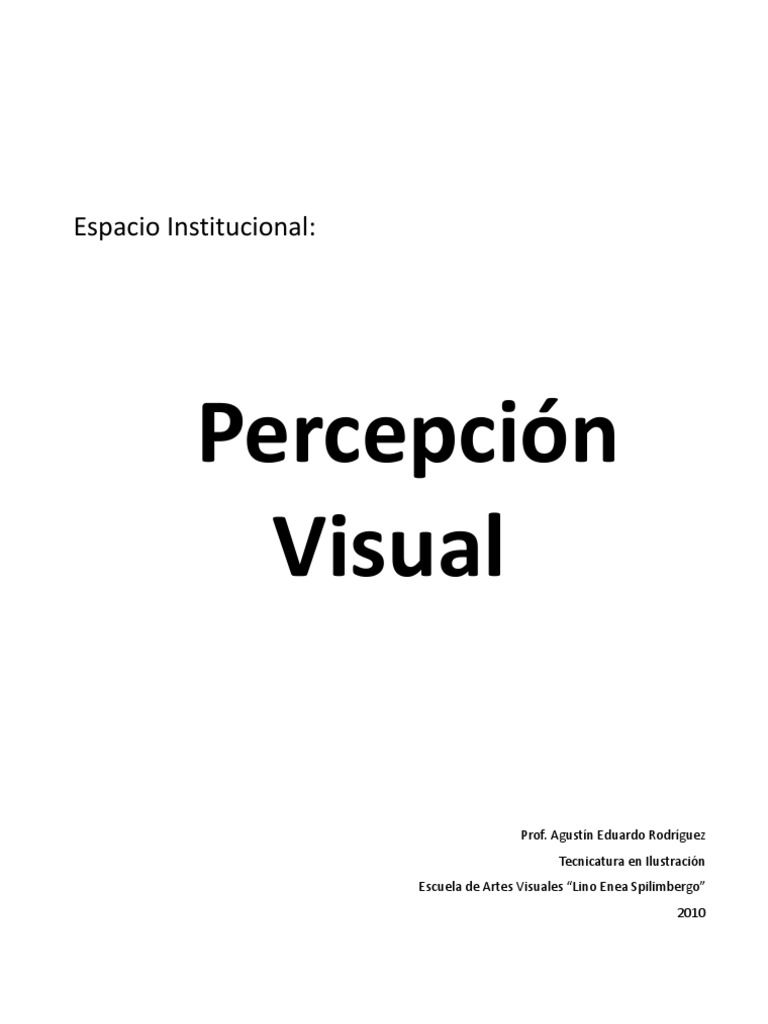 Percepcion Visual Pdf Color Percepción