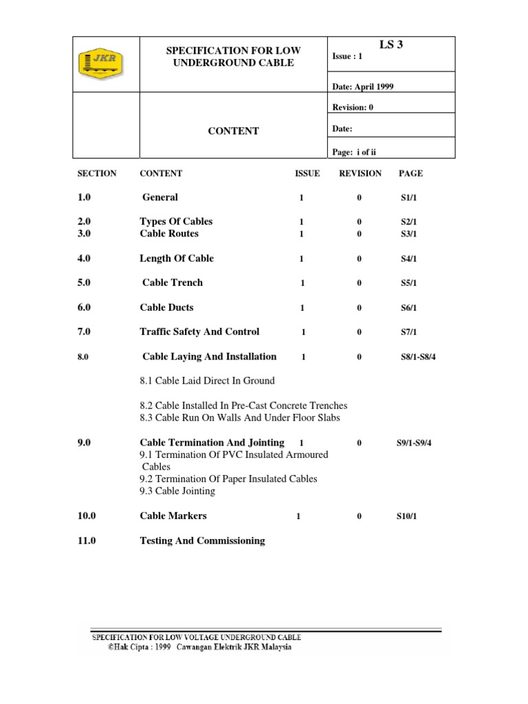 JKR TNB Spec  PDF  Insulator (Electricity)  Electrical Conductor