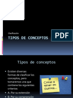 Tipos de Conceptos