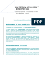 Defensa de voleibol: Diagramas y explicaciones de posiciones