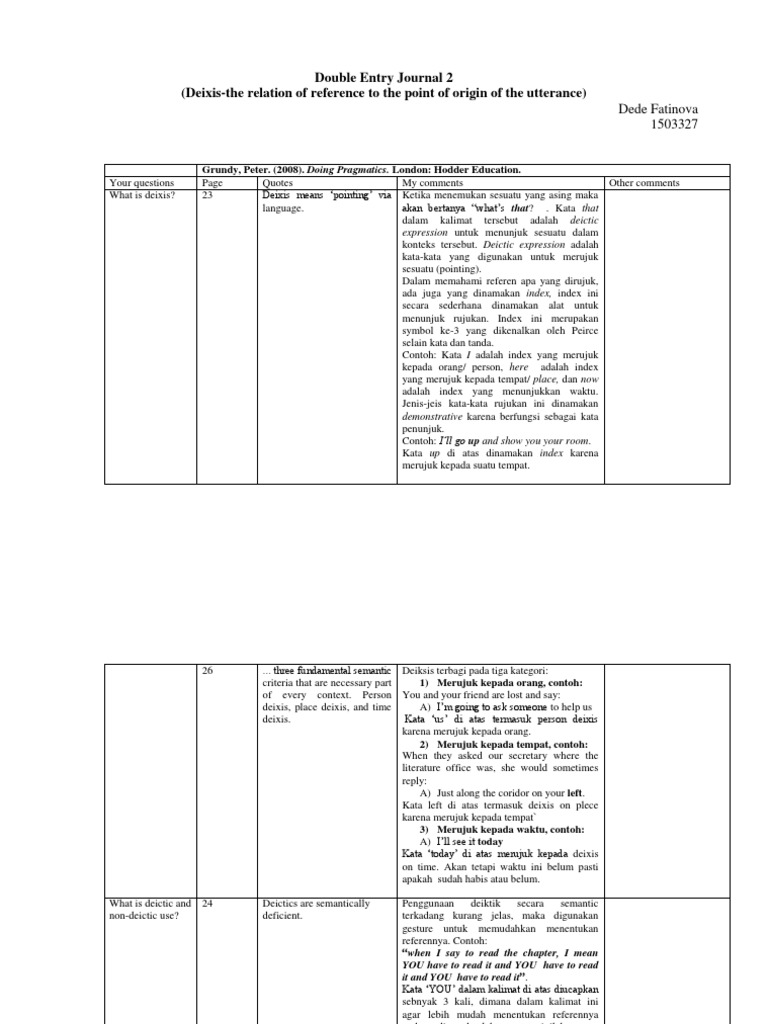 Double Entry Journal 2 | PDF