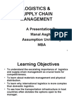 Logistics & Supply Chain Management: A Presentation by Manal Asghar Assumption University MBA