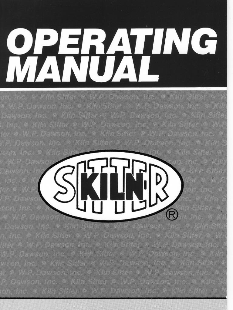 Kiln Sitter Models P K Operating Manual