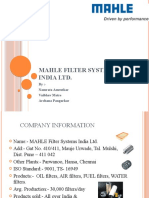 Mahle Filter Systems India LTD.: By:-Namrata Amrutkar Vaibhav Metre Archana Pangarkar