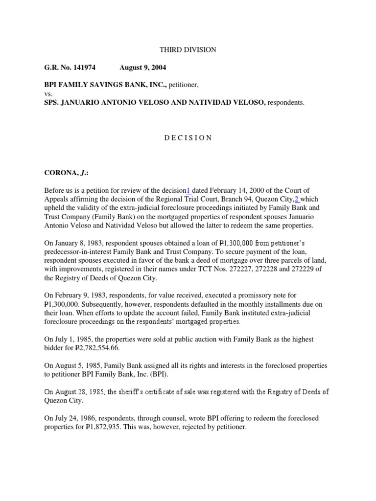 Analysis of a Petition for Review Regarding the Redemption of