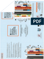 Tríptico II Jornadas Promoción Lectura-escritura