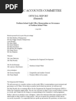 Download Hansard Northern Ireland Audit Office Memorandum on Governance  of Northern Ireland Water by Nevin SN36181810 doc pdf