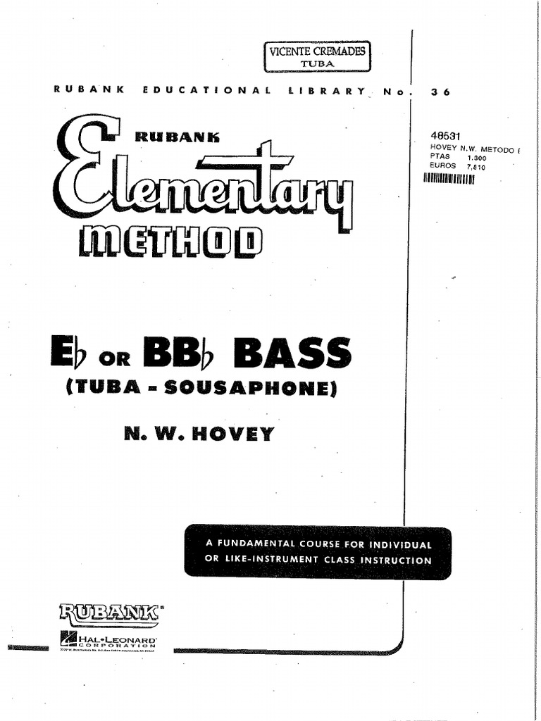Rubank Elemental Tuba | PDF