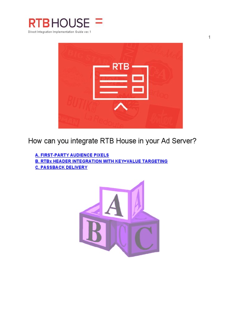 RTB House Integration Guide | PDF | Html Element | Advertising
