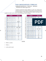 Moldovan (Moldavian) Cyrillic: Table of Correspondences, Cyrillic - Roman BGN/PCGN 2002 Agreement