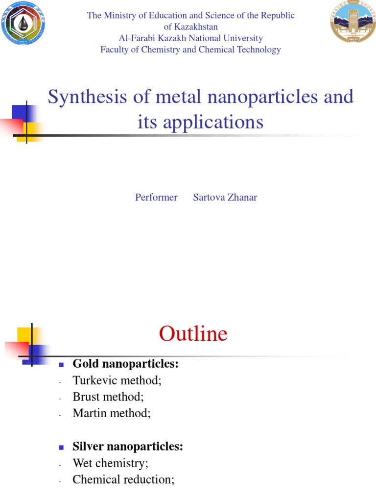 Synthesis Methods for Metal Nanoparticles | PDF | Nanoparticle | Silver
