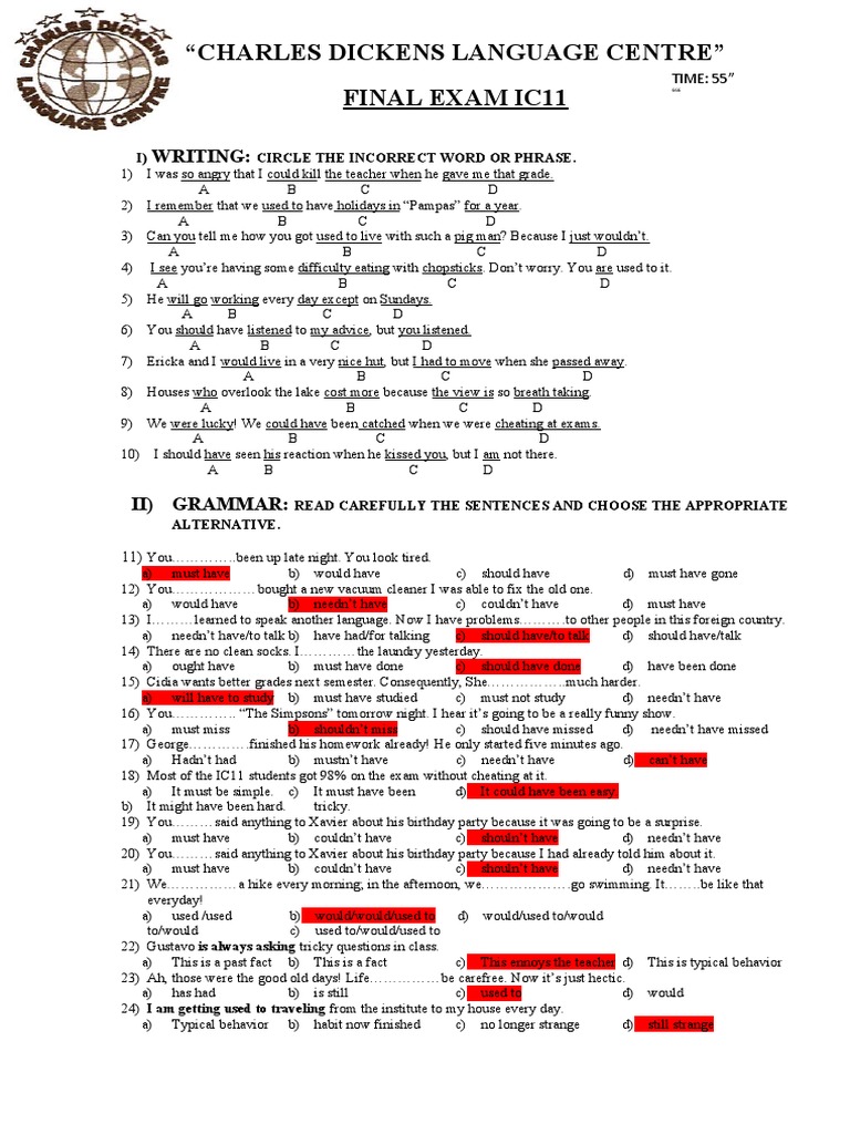 IC11 Final Exam Overview | PDF