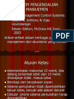 Silabi Sistem Pengendalian Manajemen