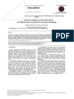 Sciencedirect: Conditions For Bending of Thin Metal Sheet by Thermal Strain in Electrical Discharge Machining