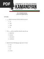 Questions - Language Profiency