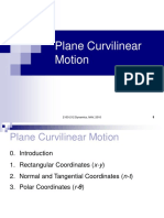 Plane Curvilinear Motion: 2103-212 Dynamics, NAV, 2010