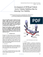 Design and Development of Off Road Vehicle Handling by Active Tubular Stabilizer Bar For Enhancing Yaw Stability