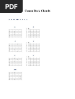 Canon Rock Chords