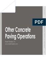 Other Concrete Paving Operations