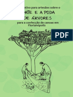 Informativo para artesãos sobre o corte e a poda de árvores para a construção de canoas em Florianópolis