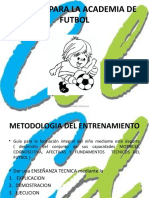 Manual para La Academia de Futbol