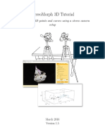 Stereomorph 3D Tutorial: How To Collect 3D Points and Curves Using A Stereo Camera Setup